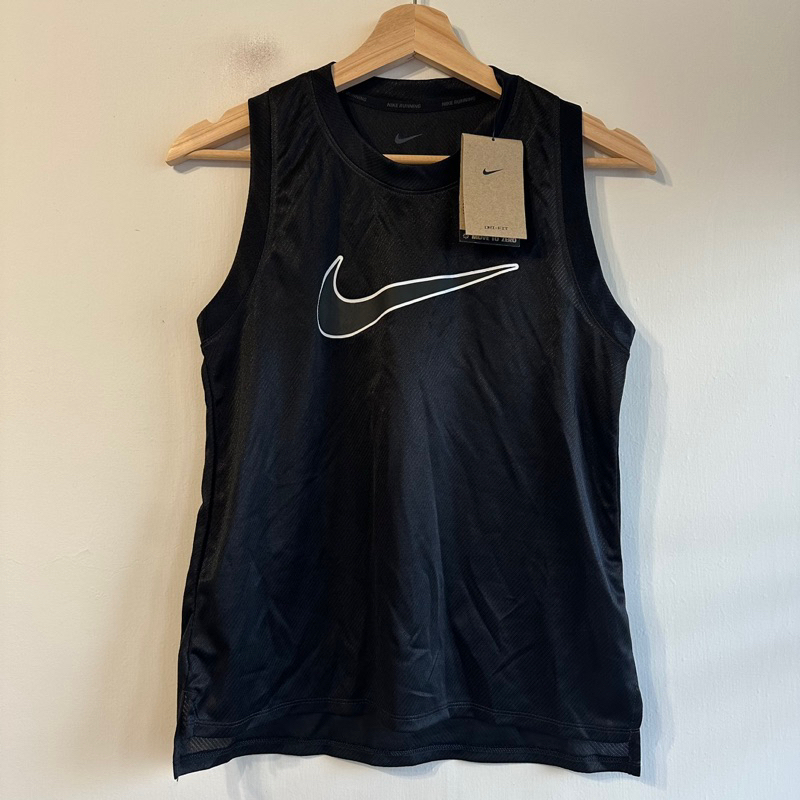 全新 Nike Dri-Fit 無袖logo背心 黑