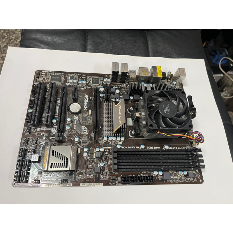 電腦雜貨店～華擎Asrock 970 Extreme3 AM3+主機板 二手良品 $800