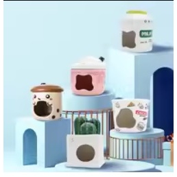 【三隻小豬寵物用品】倉鼠陶瓷窩-DY-爆米花桶 / 牛奶瓶 / 咖啡杯 / 奶茶杯 /仙人掌盆栽 多種造型窩