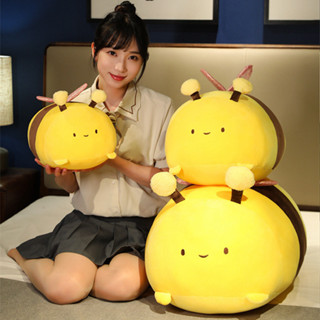 FAT CAT 韓系精品☆可愛蜜蜂絨毛玩具布娃娃小蜜蜂麵包抱枕床頭靠墊睡覺枕頭🐝玩偶兒童安睡枕生日交換禮物☆批價250元