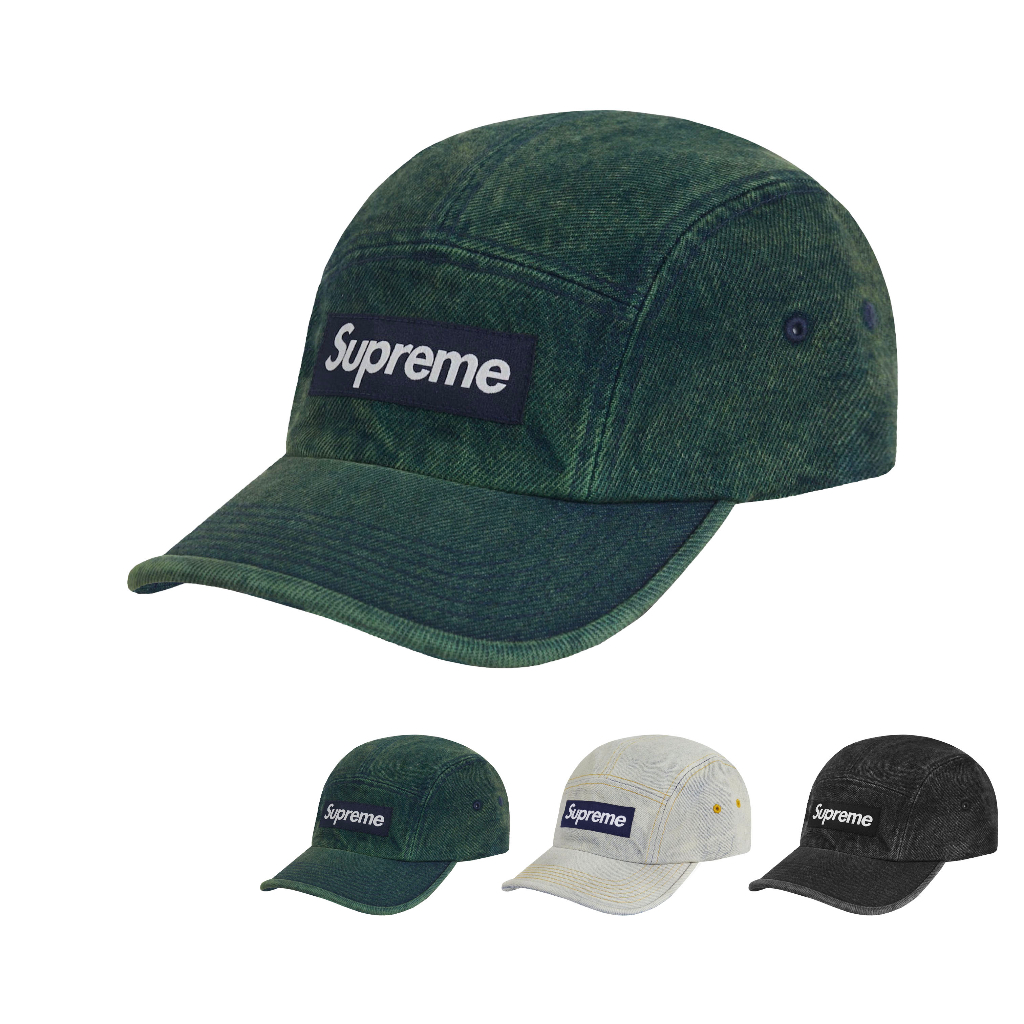 SUPREME SS23 DENIM CAMP CAP 彎檐 五分帽 丹寧帽 五分割 帽子 【TCC】