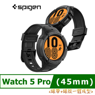 Spigen Samsung Watch 5 Pro (45mm) Rugged Armor Pro 錶帶+錶殼一體成型