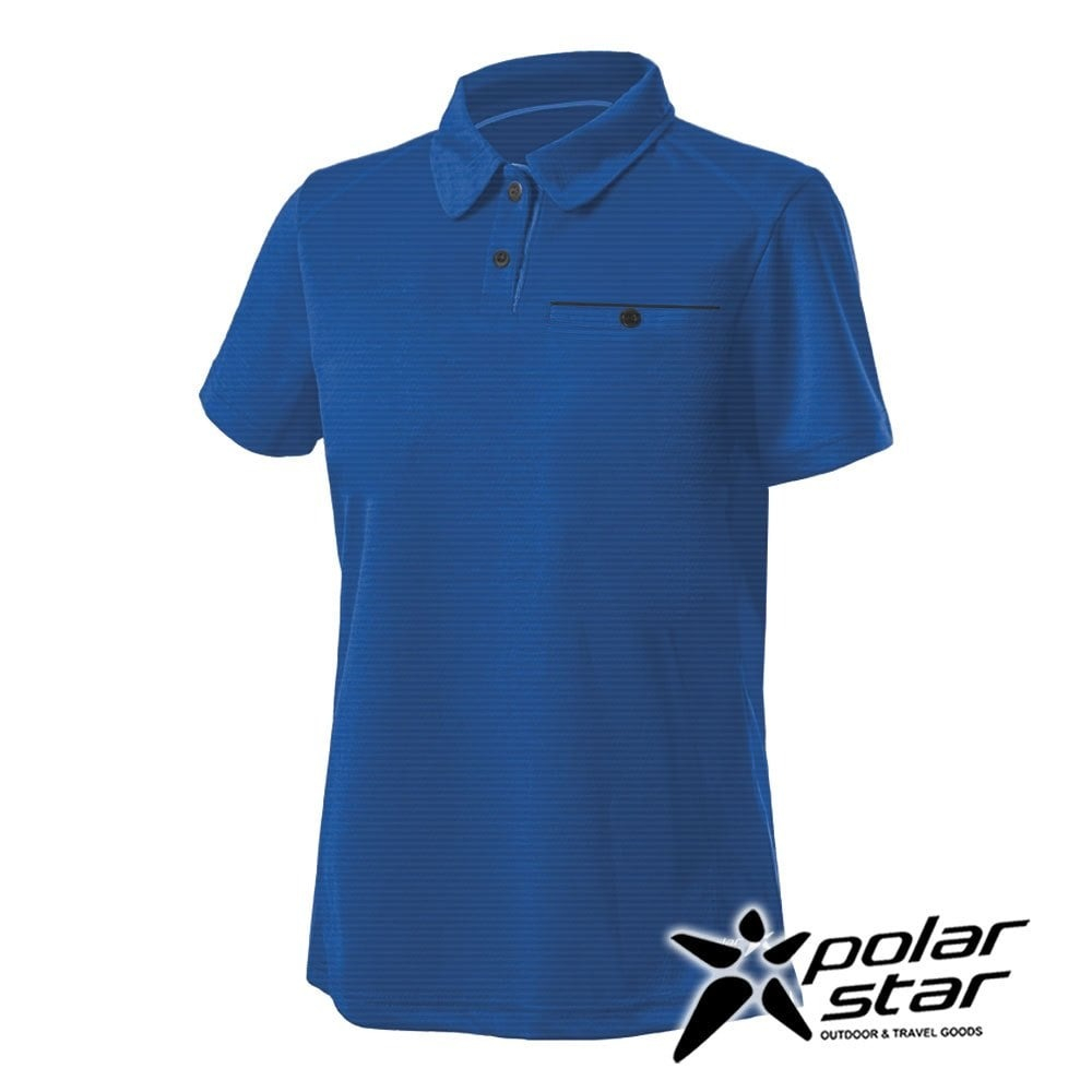 【PolarStar】男排汗休閒POLO衫『藍色』P23115