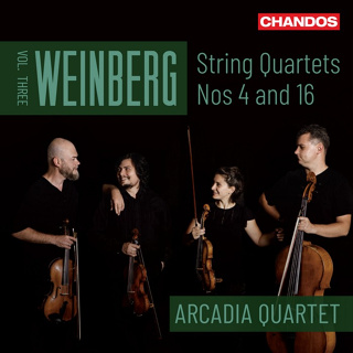 溫伯格 弦樂四重奏第三集 阿卡迪亞四重奏 Arcadia Quartet Weinberg CHAN20180