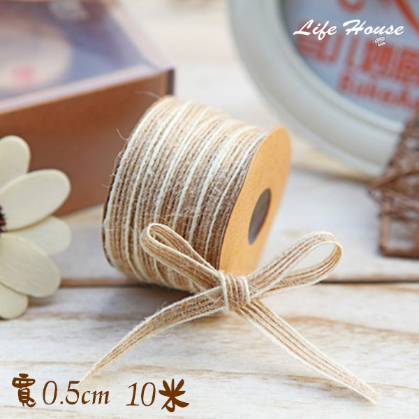 5mm魚絲麻繩 10米/捲  烘焙包裝diy材料 裝飾麻繩 自然系天然包裝麻繩 飾品生日禮物鮮花裝飾麻繩