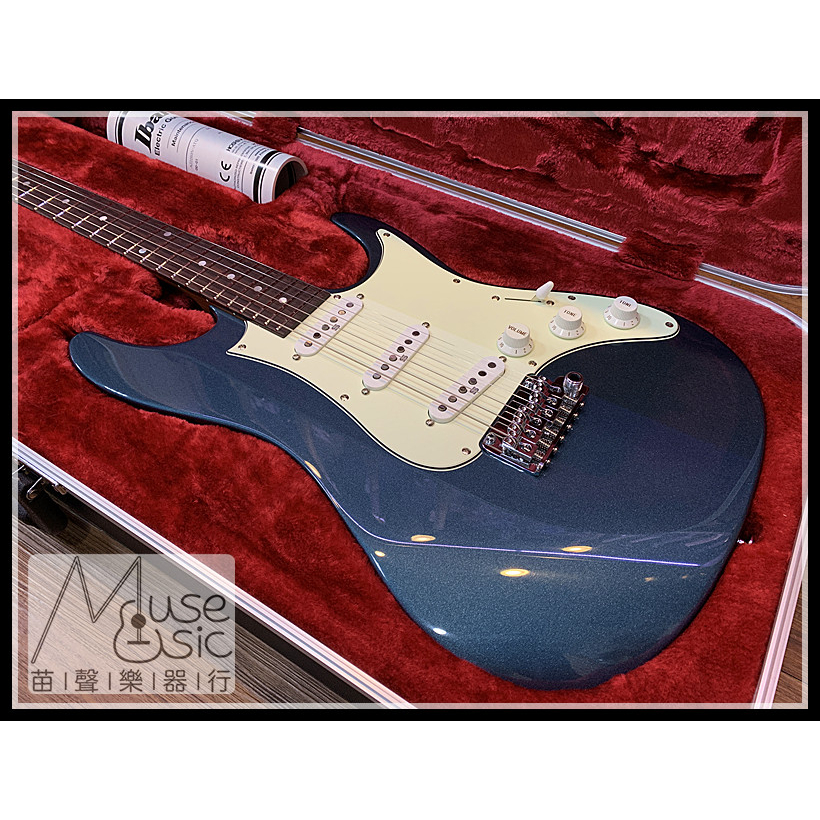 【苗聲樂器Ibanez旗艦店】Ibanez AZ2203N 藍色小搖座電吉他