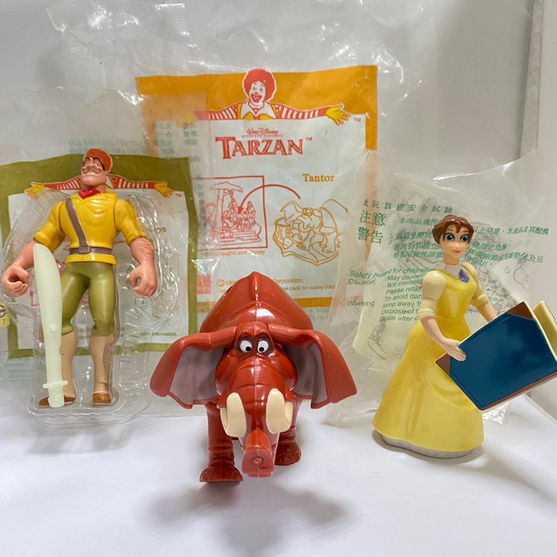 二手1999年McDonald’s 麥當勞Disney 迪士尼TARZAN泰山@企業娃娃收藏絕版早期懷舊玩具公仔玩偶人偶
