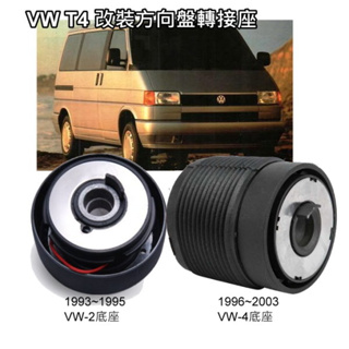 VW 福斯 T4 方向盤無氣囊專用改裝方向盤底座 方向盤轉接座(93~95VW-2)(96~03VW-4)