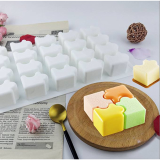 附包裝袋(327)DIY樂樂 大號20連拼圖款 巧克力模具 矽膠模具 巧克力模型 蛋糕模型 手工皂模 製冰盒 餅乾模具