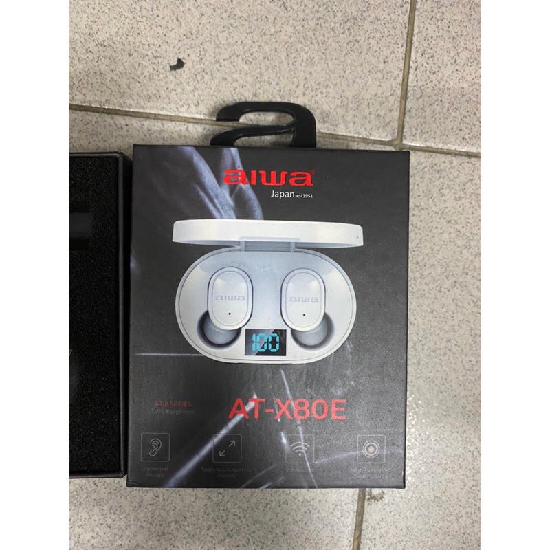 AIWA 無線藍芽耳機（AT-X80E)（04/12降價）