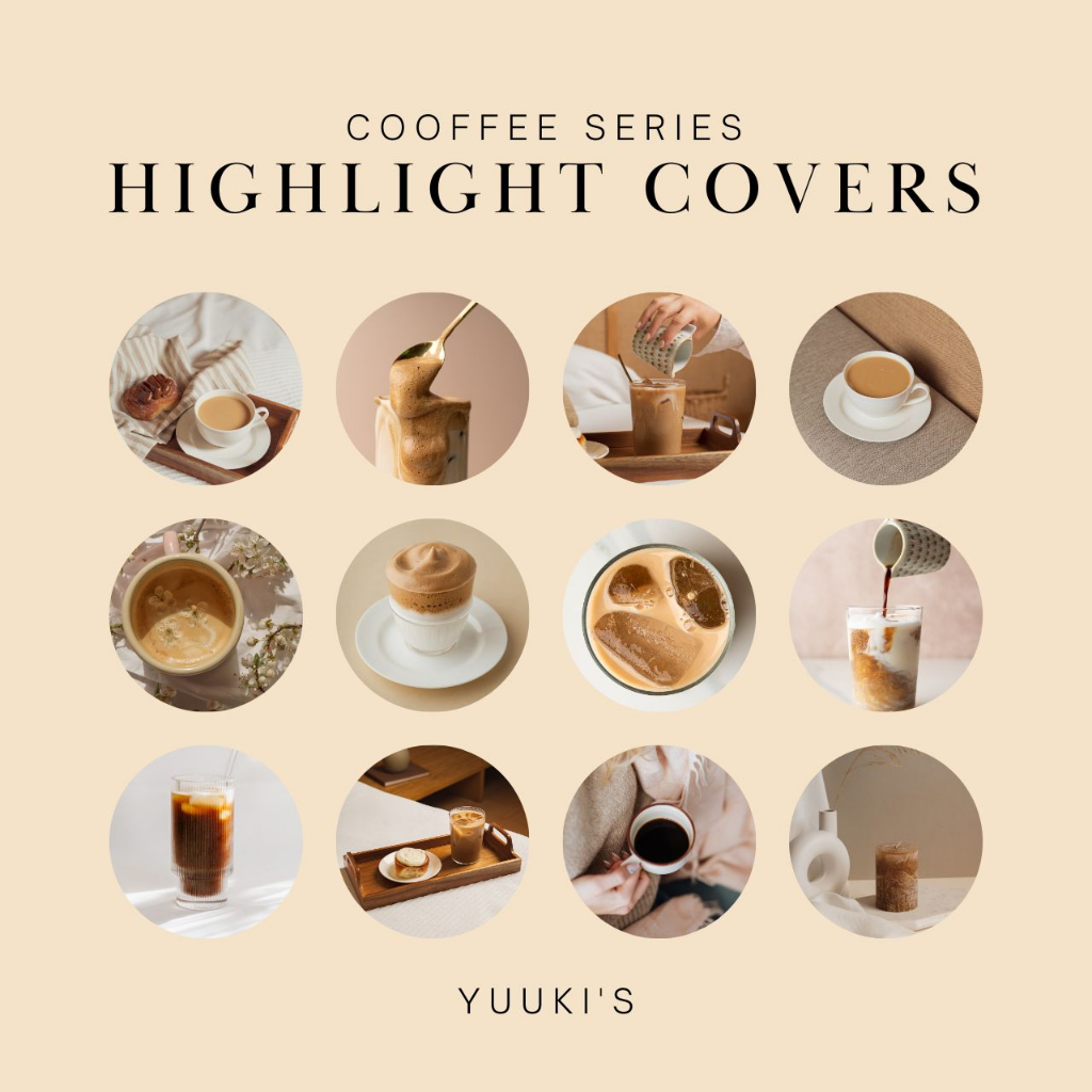 『咖啡系列』Instagram精選限時動態封面｜IG封面圖示icon