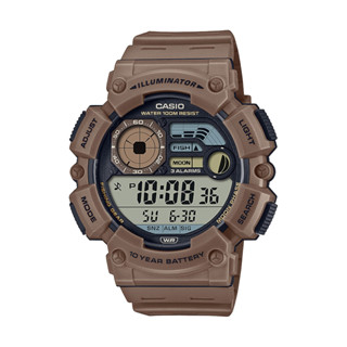 CASIO卡西歐 數位/指標 十年電力 月相資訊 釣魚指示器 WS-1500H-5A 50.1mm