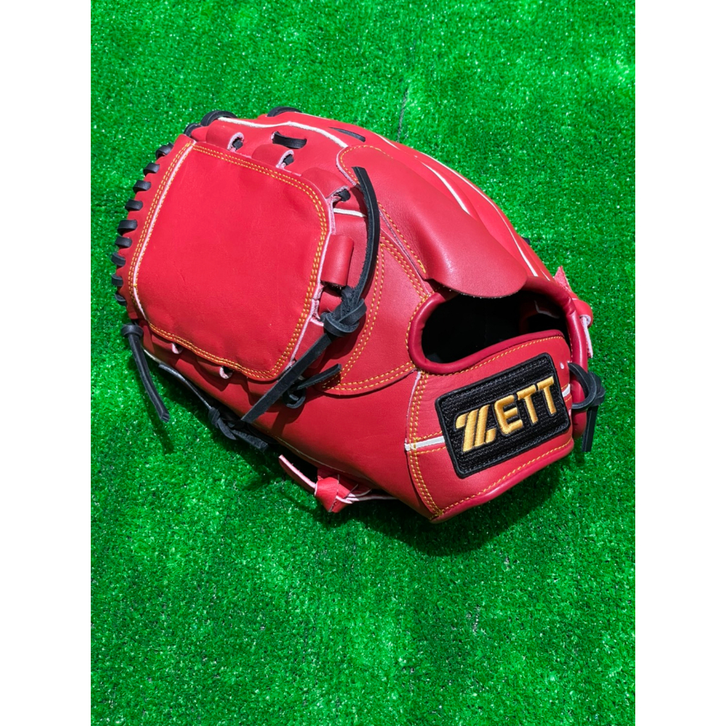 棒球世界全新 ZETT棒壘球內野投手全封手套日本紅色(BPGT-81201)特價反手用