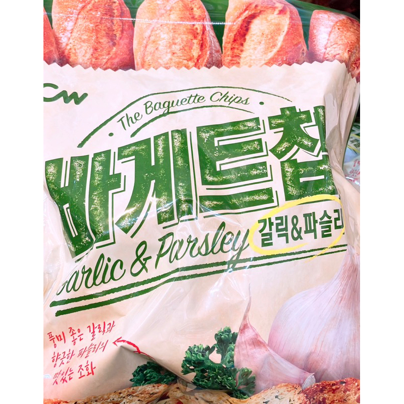 【亞菈小舖】韓國零食 CW 大蒜麵包風味餅乾 350g【優】