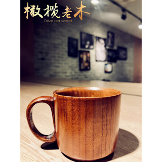 現貨絕版！迷你防燙手咖啡木杯~木質馬克杯把手隨手杯實木隔熱木杯子【CH061】