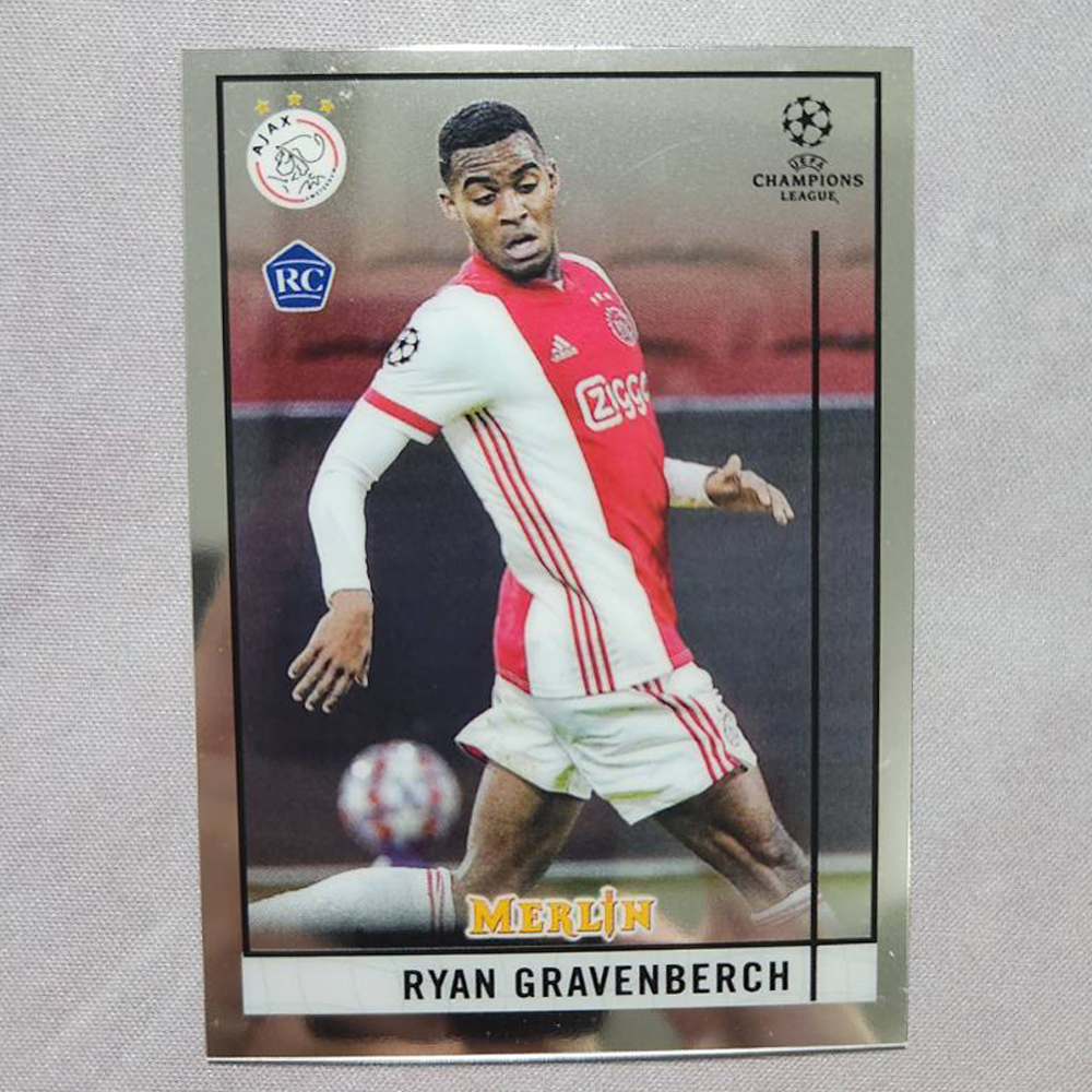 【正版】 2021 UEFA 歐冠聯賽 Ajax 阿賈克斯 Ryan Gravenberch Topps RC 足球卡