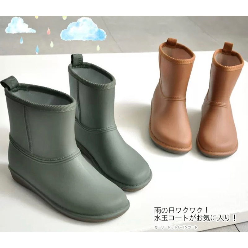 日本中大童成人雨鞋兒童雨鞋防滑雨鞋防水膠鞋雨鞋登山鞋玩水朔溪鞋
