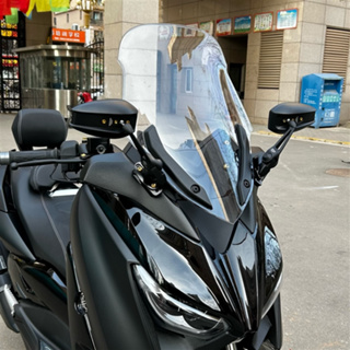 山葉後照鏡前移支架 適用於雅瑪哈X-MAX300改裝機車後照鏡前移支架 Yamaha腳踏車改裝配件刀鋒照後鏡支架免運
