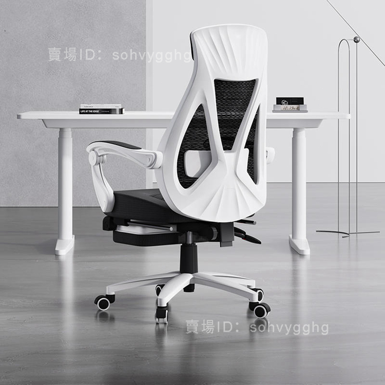 黑白調P53電腦椅家用人體工學椅座椅可躺午睡椅子舒適久坐辦公椅K6