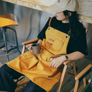 臺灣❤️開發票 高質感多口袋工作耐磨圍裙 LOFT日系 zakka 咖啡店 花店 餐飲 廚房 園藝 美髮圍裙 工業風圍裙