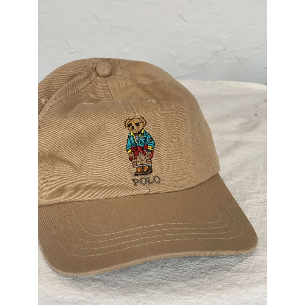 【DayGo美國代購】POLO RALPH LAUREN Polo熊 RL 棒球帽 帽子 休閒帽 刺繡熊 馬球熊 卡其色