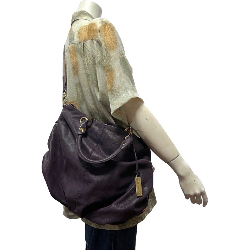 RABEANCO 義大利 小羊皮 深紫色 兩用 手提/肩背包 側背包 斜跨包 單肩包 斜背包 二手美品