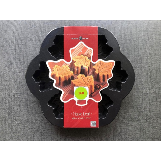 美國 Nordic Ware Maple Leaf Mini Cake Pan 諾迪威迷你楓葉蛋糕烤盤 不沾烤模 烘焙