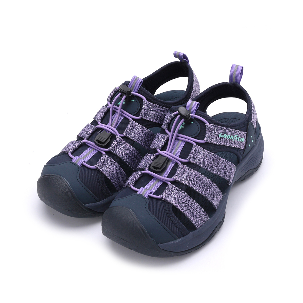 GOODYEAR 護趾織帶涼鞋 紫 GAWS32607 女鞋