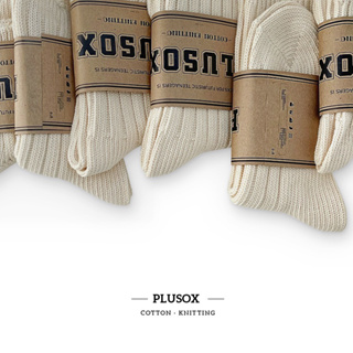 Naomi&Korea PLUSOX - 復古日系 （現貨）粗線針織 中長襪