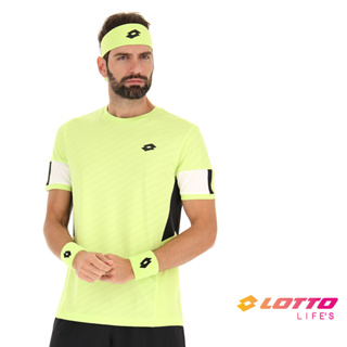【LOTTO 義大利】男 專業網球T-SHIRT(綠-LT21876502A)