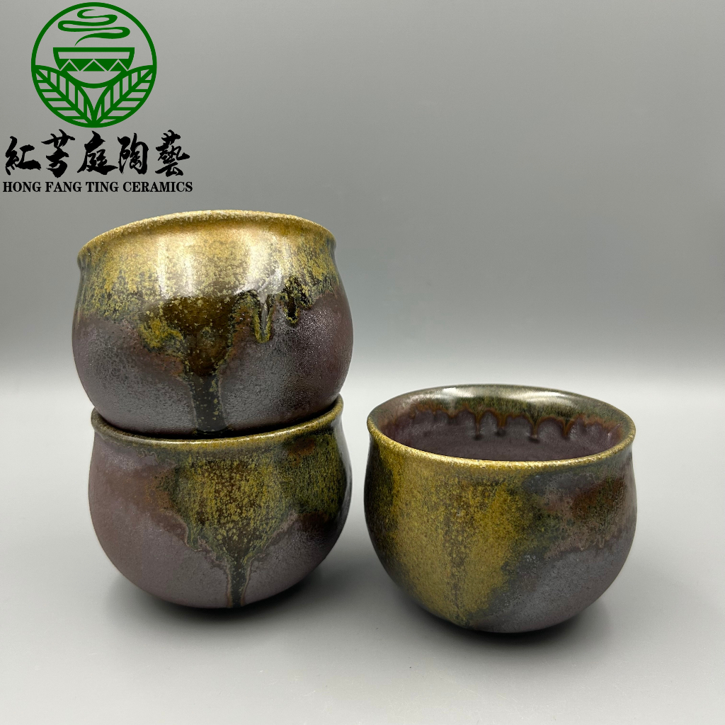 柴燒杯【紅芳庭】柴燒 缽杯 茶具 柴燒杯 手工茶具 邱顯原 柴燒茶杯 主人杯 茶碗 掌盅杯 台灣作家 泡茶用具