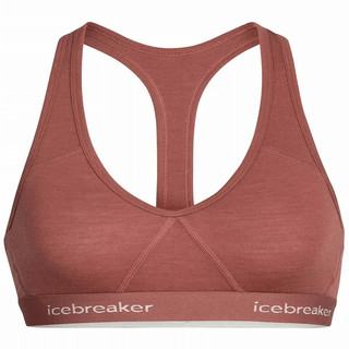 icebreaker 女運動內衣羅蘭紅 Merino Sprite Racerback Bra