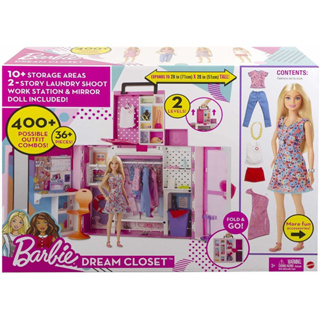 正版 Mattel 全新特價 Barbie 芭比夢幻衣櫃組合MBB06023 芭比娃娃 Barbie芭比電影 聖誕禮物