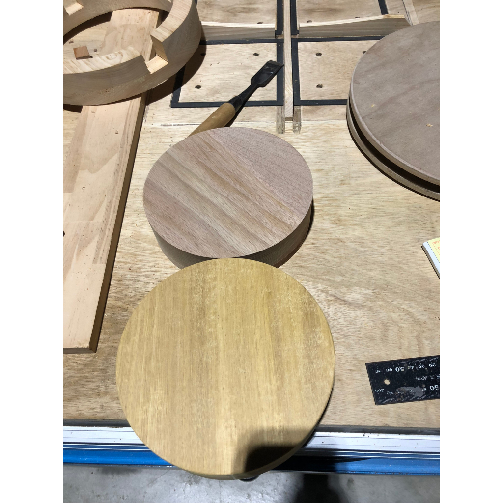 圓實木塊 肖楠木 直徑18.5cm 可當裝飾木台