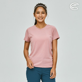 ADISI 女親膚空氣柔感快乾緊身上衣AL2311021 (S-2XL) 玫瑰灰粉｜仿棉感 吸濕排汗 快乾 速乾 機能