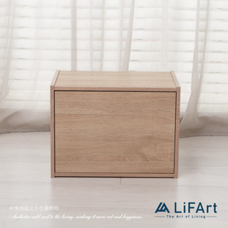 【LiFArt】MIT日系簡約附門單格收納櫃[現貨]