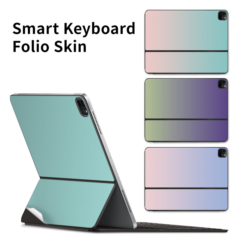 適用於2022 iPad 10代巧控鍵盤貼紙 magickeyboard雙面夾彩色裝飾保護膜 防刮 ACD三面全包