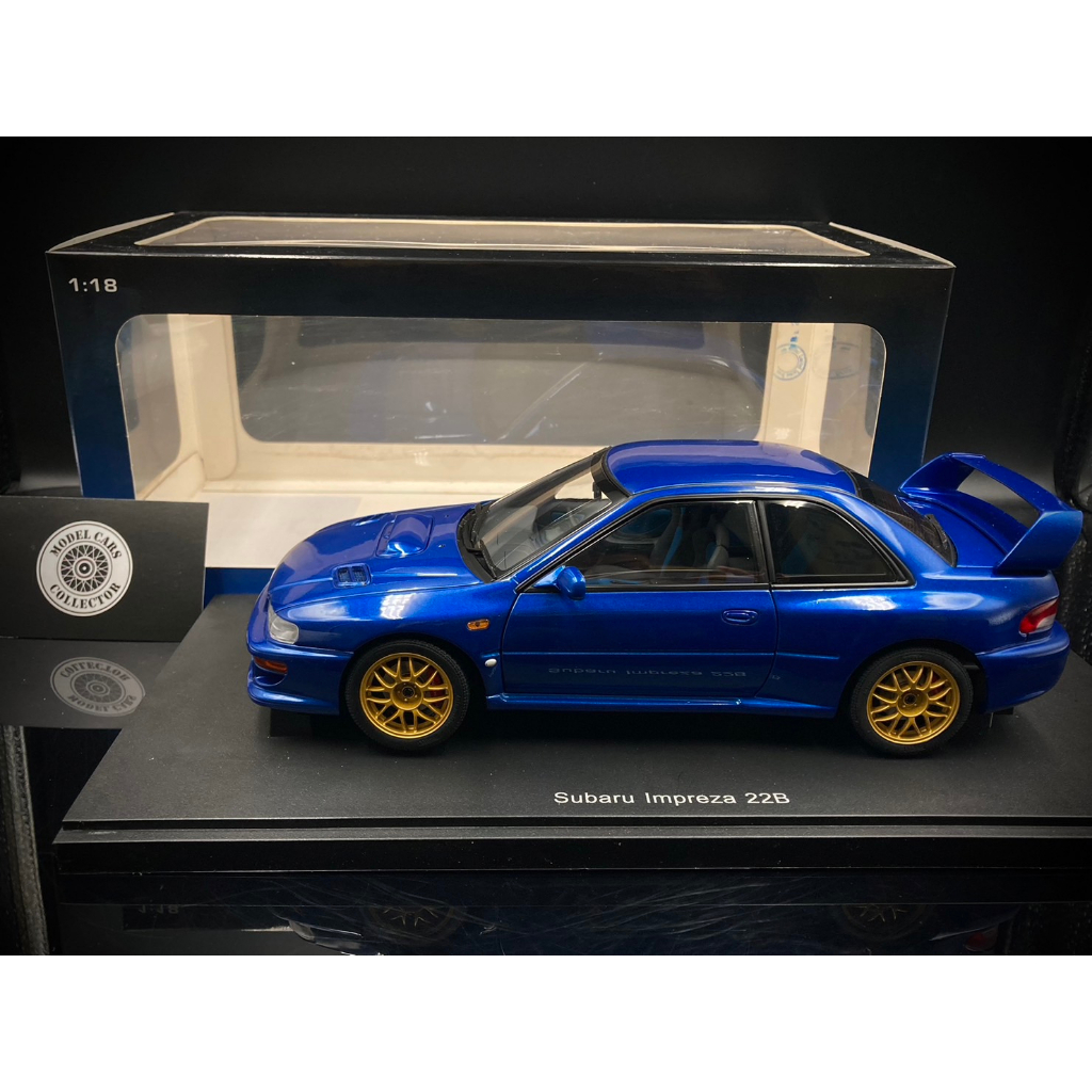 【收藏模人】Autoart Subaru Impreza 22B 藍 1:18 1/18