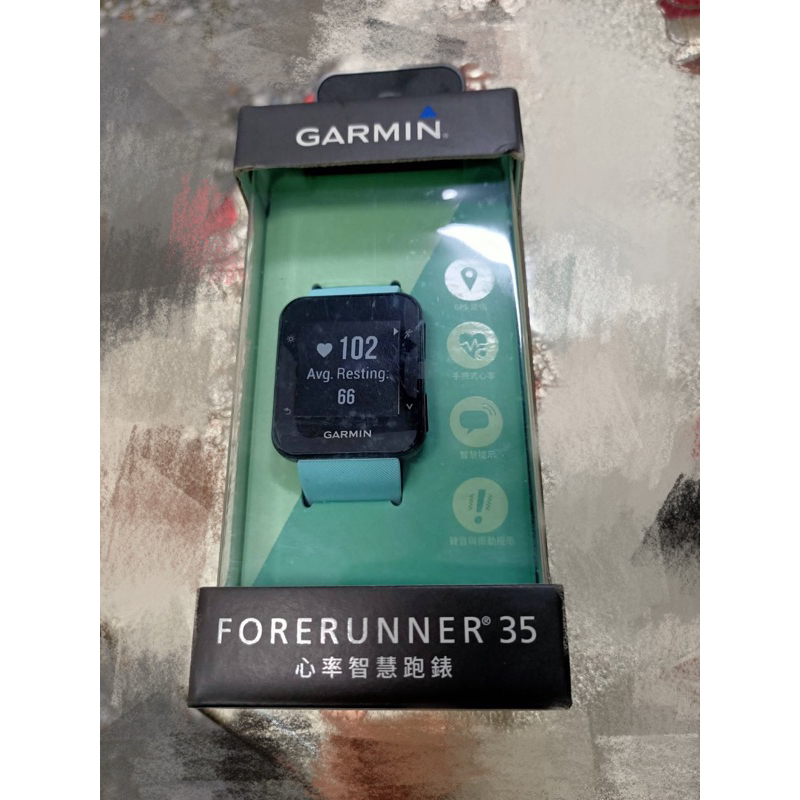 （全新）GARMIN Forerunner 35 GPS心率智慧跑錶（螢光綠）