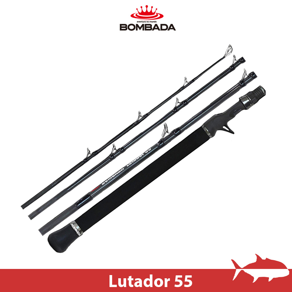 【搏漁所釣具】 BOMBADA Lutador 55 槍柄路亞竿 日本製4本旅行竿 180cm 路亞重20~350g