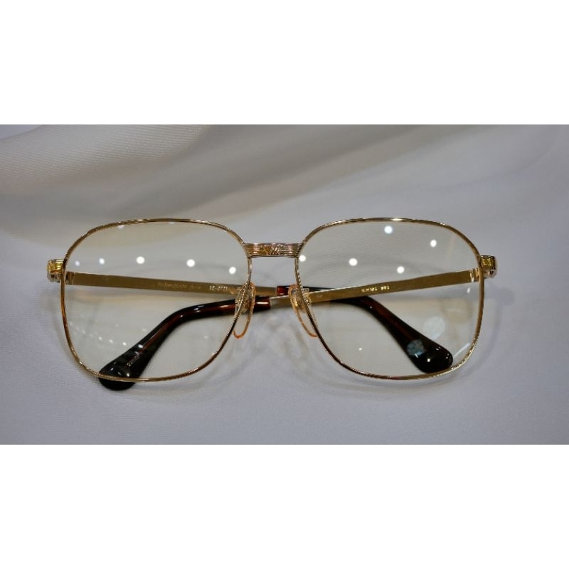 Ysl 聖羅蘭 santlaurent 英國 古著 老品 眼鏡 金框  22k 包金 老新品