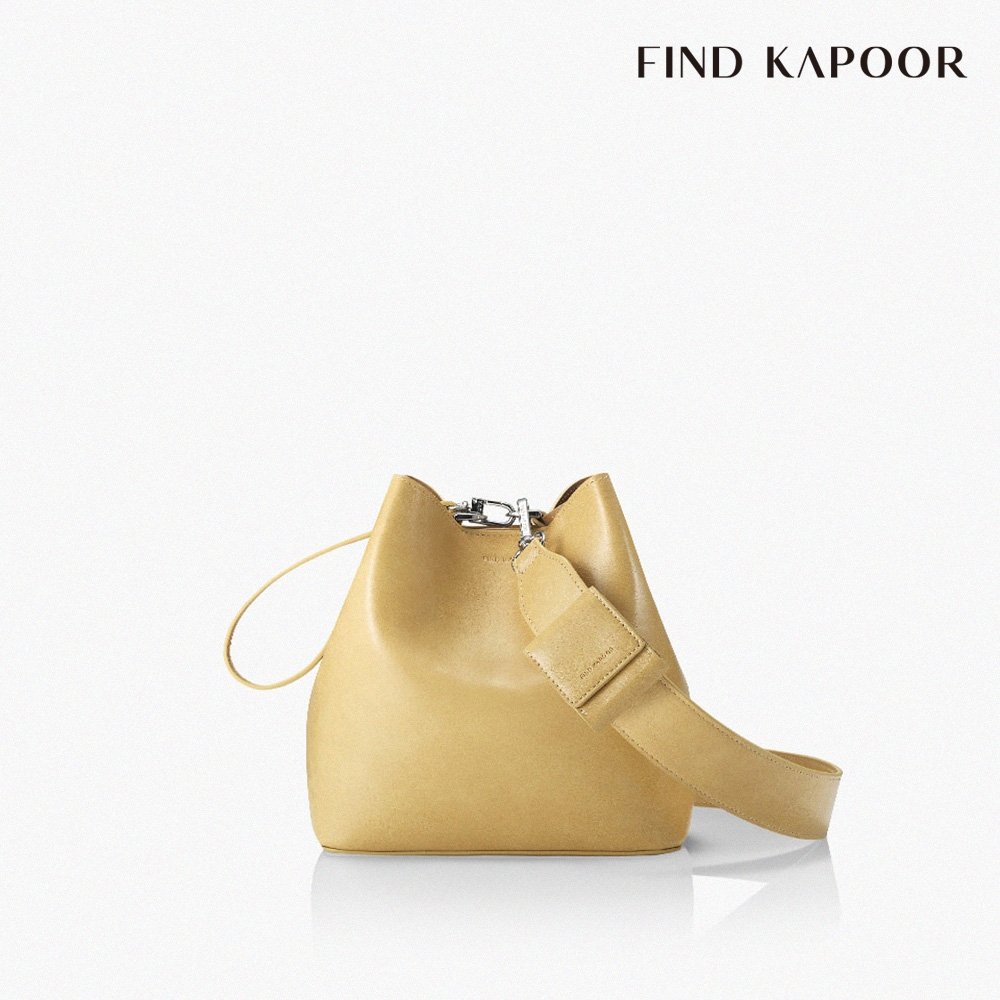FIND KAPOOR PINGO 20 BASIC 褶紋系列 手提斜背水桶包- 奶黃色FBPG20TRABT