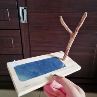[寵物玩具] 瘦身鏡 Mi麻手作 鸚鵡玩具 鳥玩具 小型鸚鵡 中小型鸚鵡 籠內擺設 木製玩具