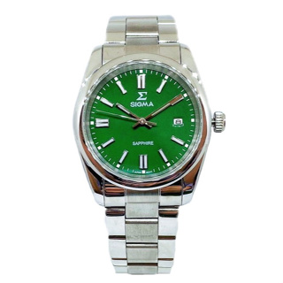 【SIGMA】祖母綠蠔式經典腕錶 2245M-6 35mm 現代鐘錶