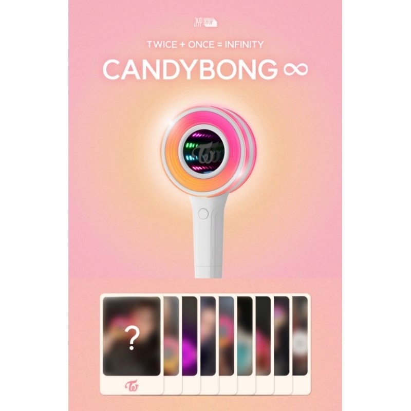 TWICE 手燈 CANDYBONG ∞ JYP 特典 小卡 三代手燈 應援手燈 糖果棒