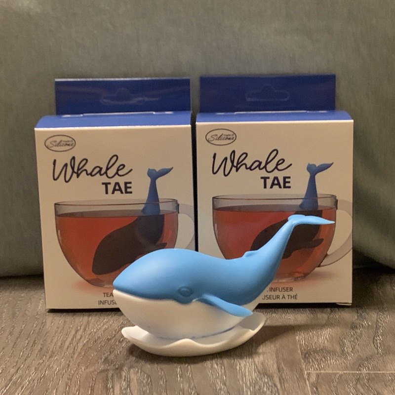 【CHENset】K169 童趣 立體 矽膠 藍色鯨魚 🐳 泡茶器 濾茶器 沖茶器 茶漏 廚房 泡茶 小工具 交換禮物