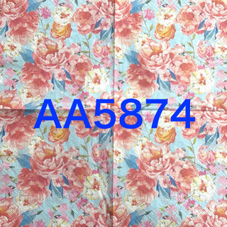 波弟彩繪拼貼/木器彩繪/蝶古巴特餐巾紙/AA5874美麗花花