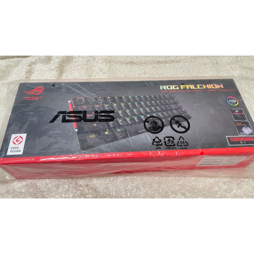 ASUS 華碩 M601 ROG 65% Falchion 電競鍵盤 無線 茶軸 注音 保護殼