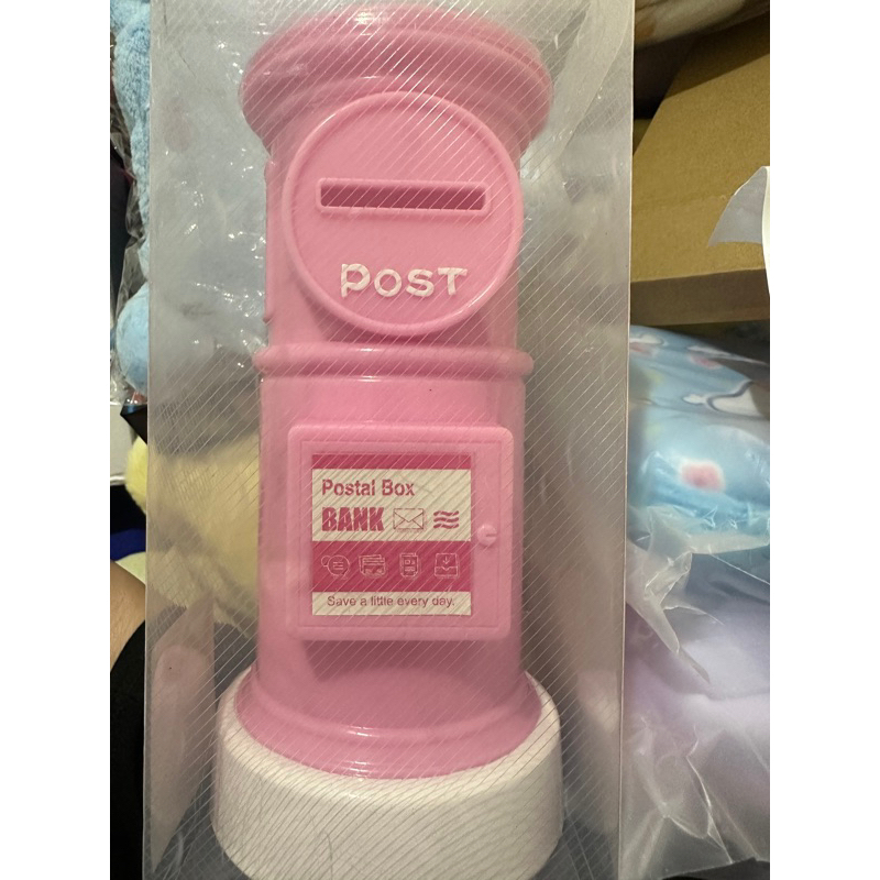 造型郵筒存錢桶 粉色