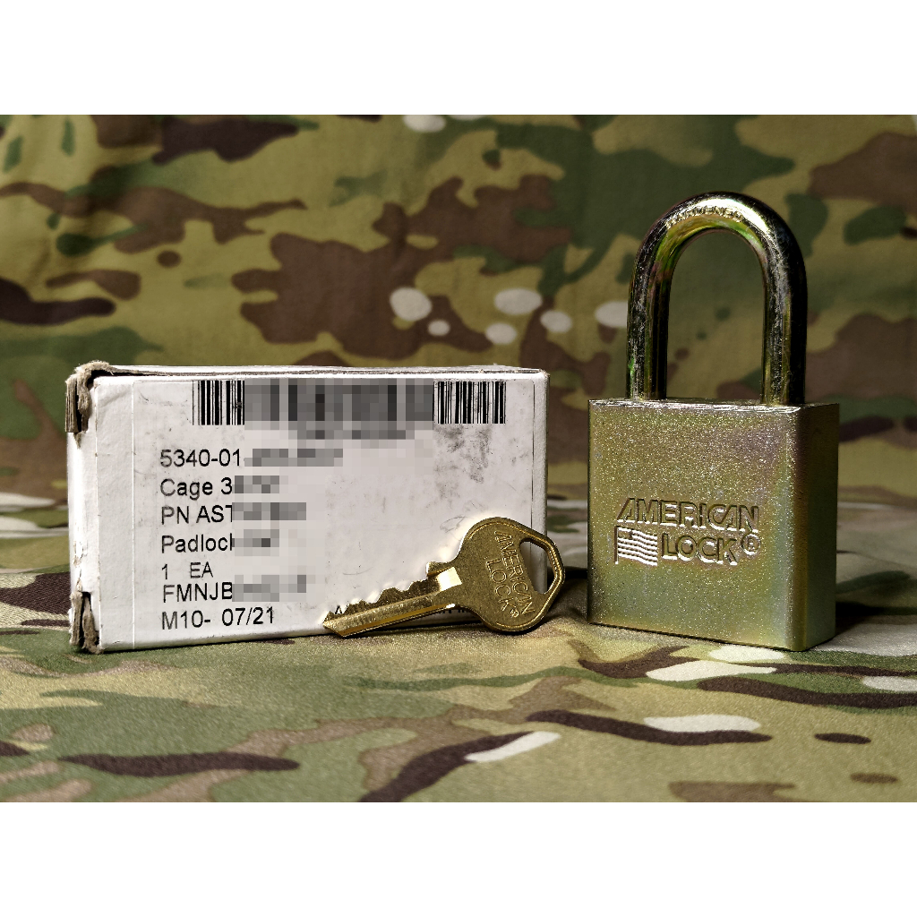 [預購]美軍公發鎖頭 鑰匙鎖 軍規
